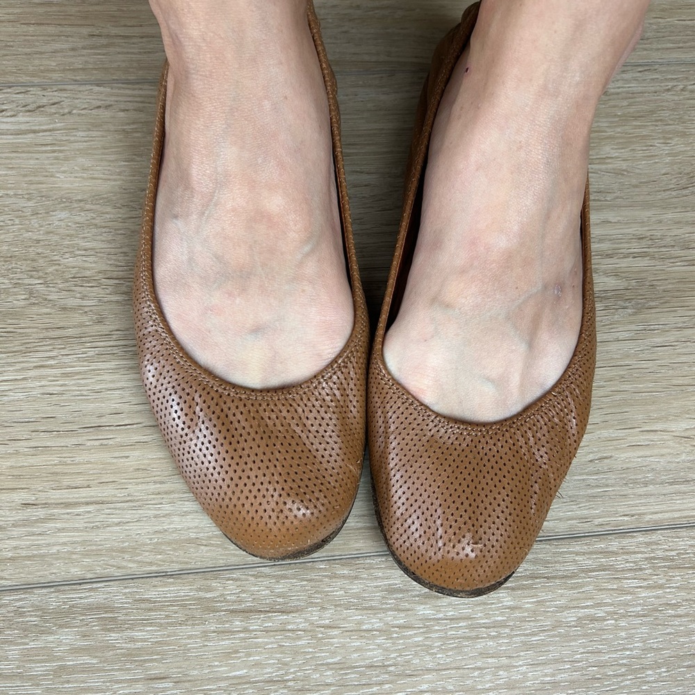 LANVIN PERFORATED BALLET FLATS